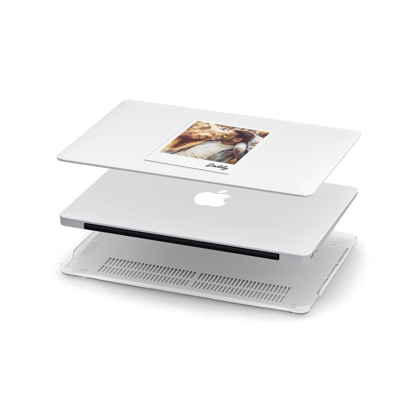 Fathers Day Photo Apple MacBook Case in Detail