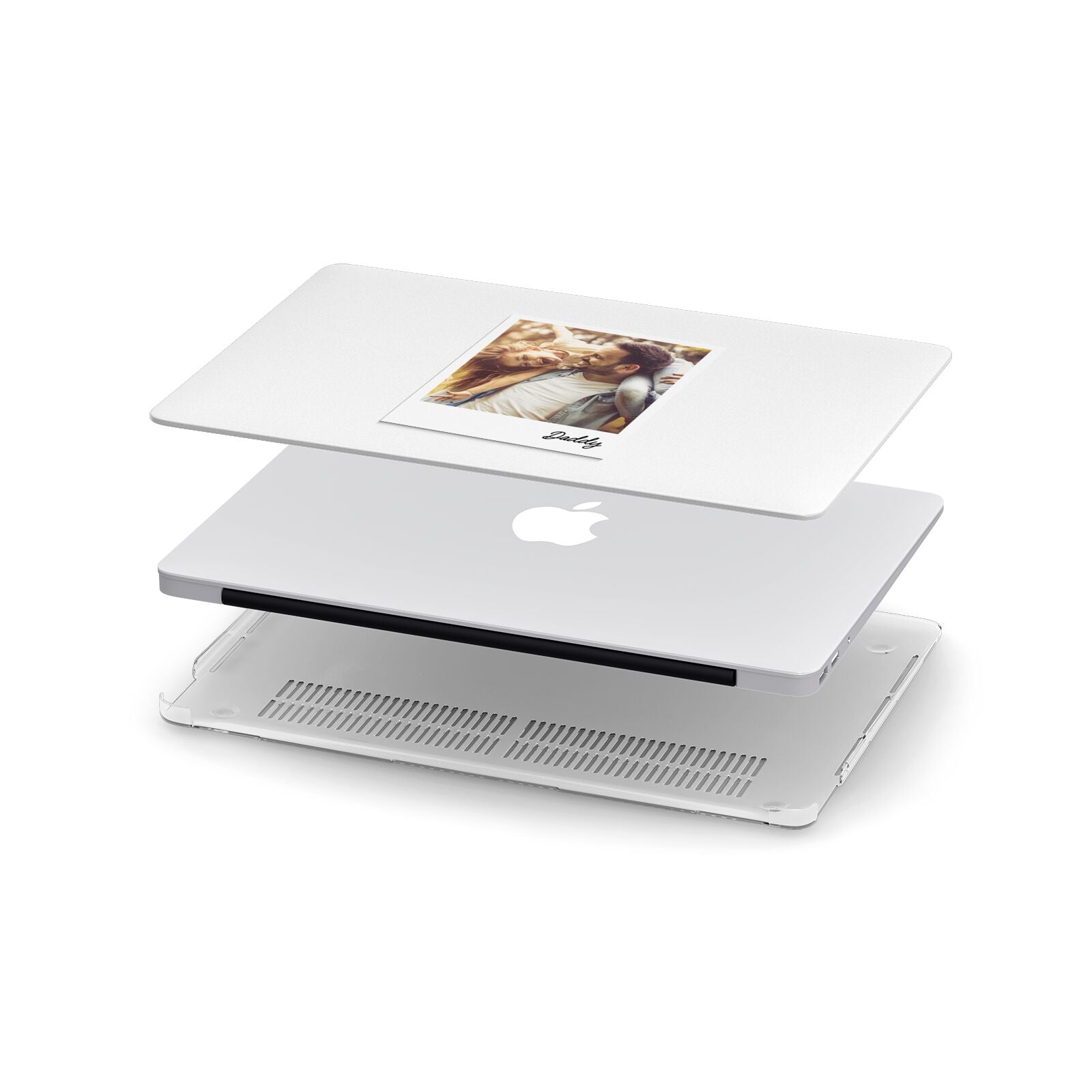 Fathers Day Photo Apple MacBook Case in Detail