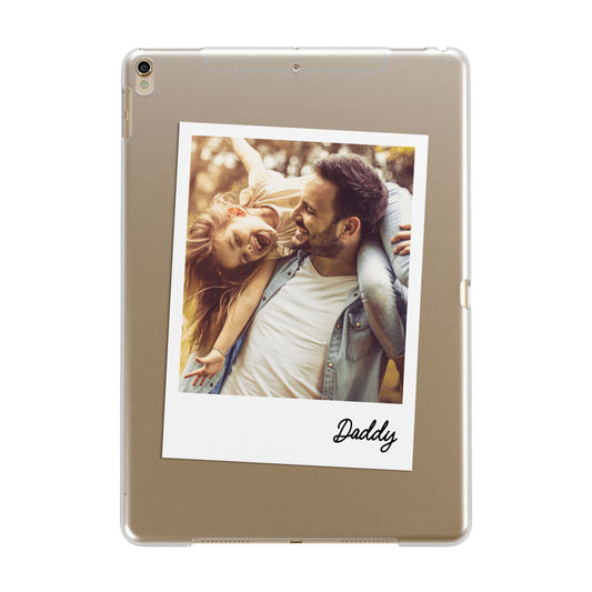Fathers Day Photo Apple iPad Gold Case