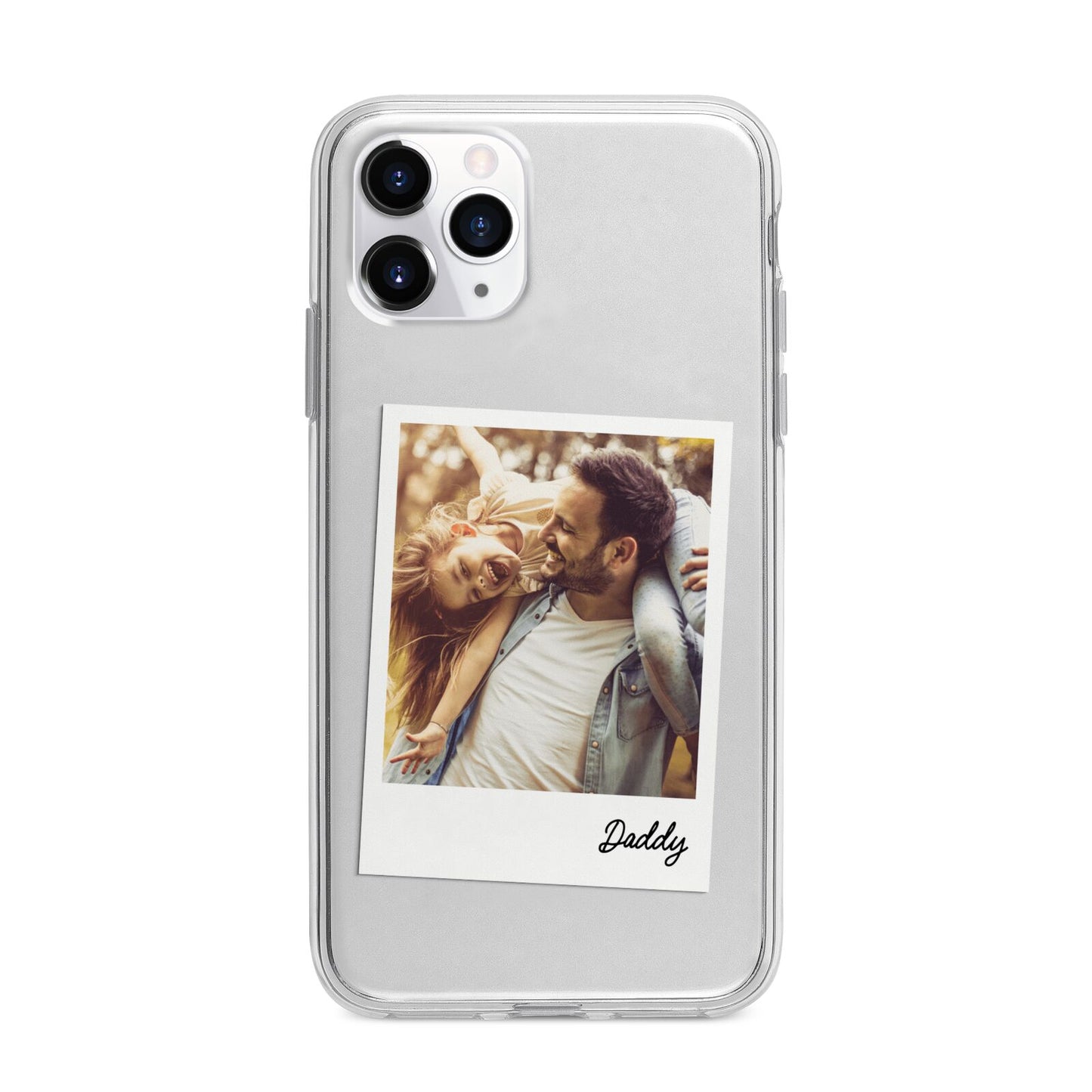 Fathers Day Photo Apple iPhone 11 Pro Max in Silver with Bumper Case