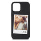 Fathers Day Photo Black Pebble Leather iPhone 12 Pro Max Case