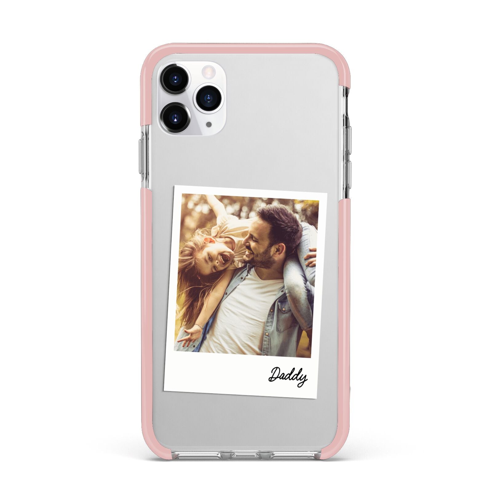 Fathers Day Photo iPhone 11 Pro Max Impact Pink Edge Case