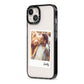Fathers Day Photo iPhone 13 Black Impact Case Side Angle on Silver phone