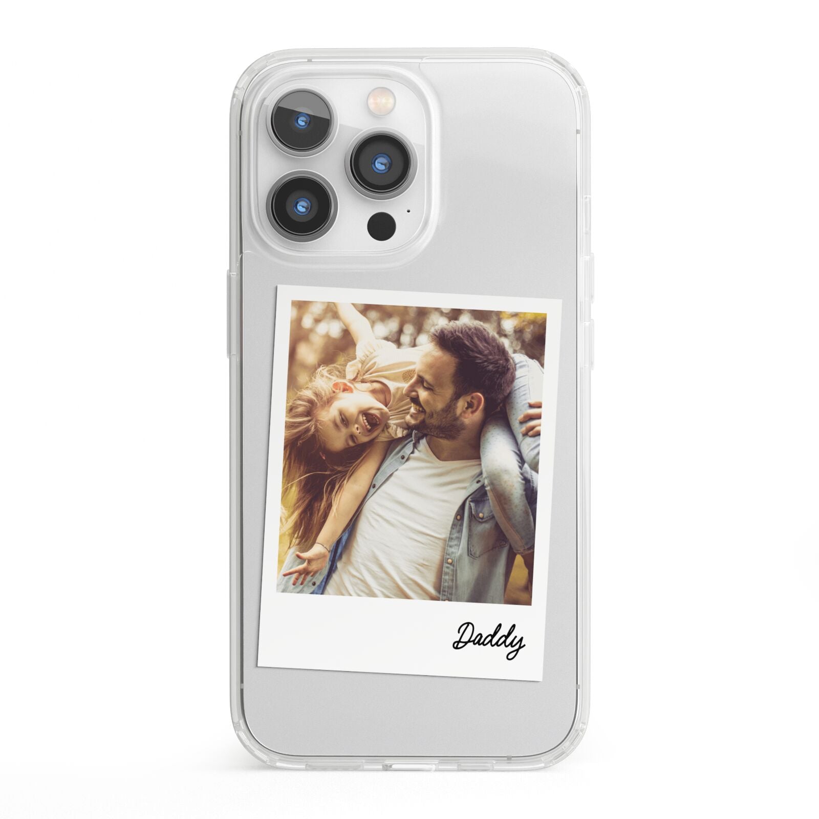 Fathers Day Photo iPhone 13 Pro Clear Bumper Case