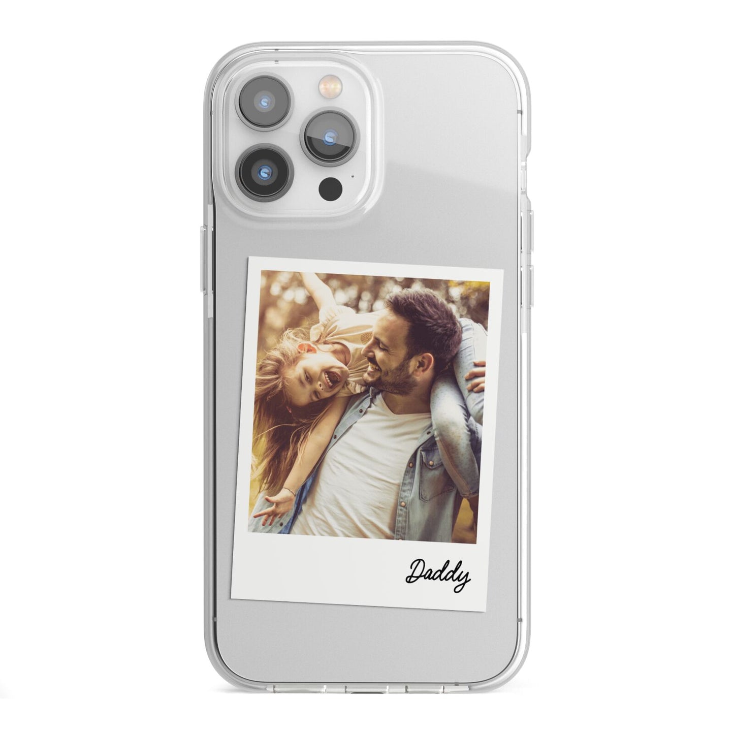 Fathers Day Photo iPhone 13 Pro Max TPU Impact Case with White Edges