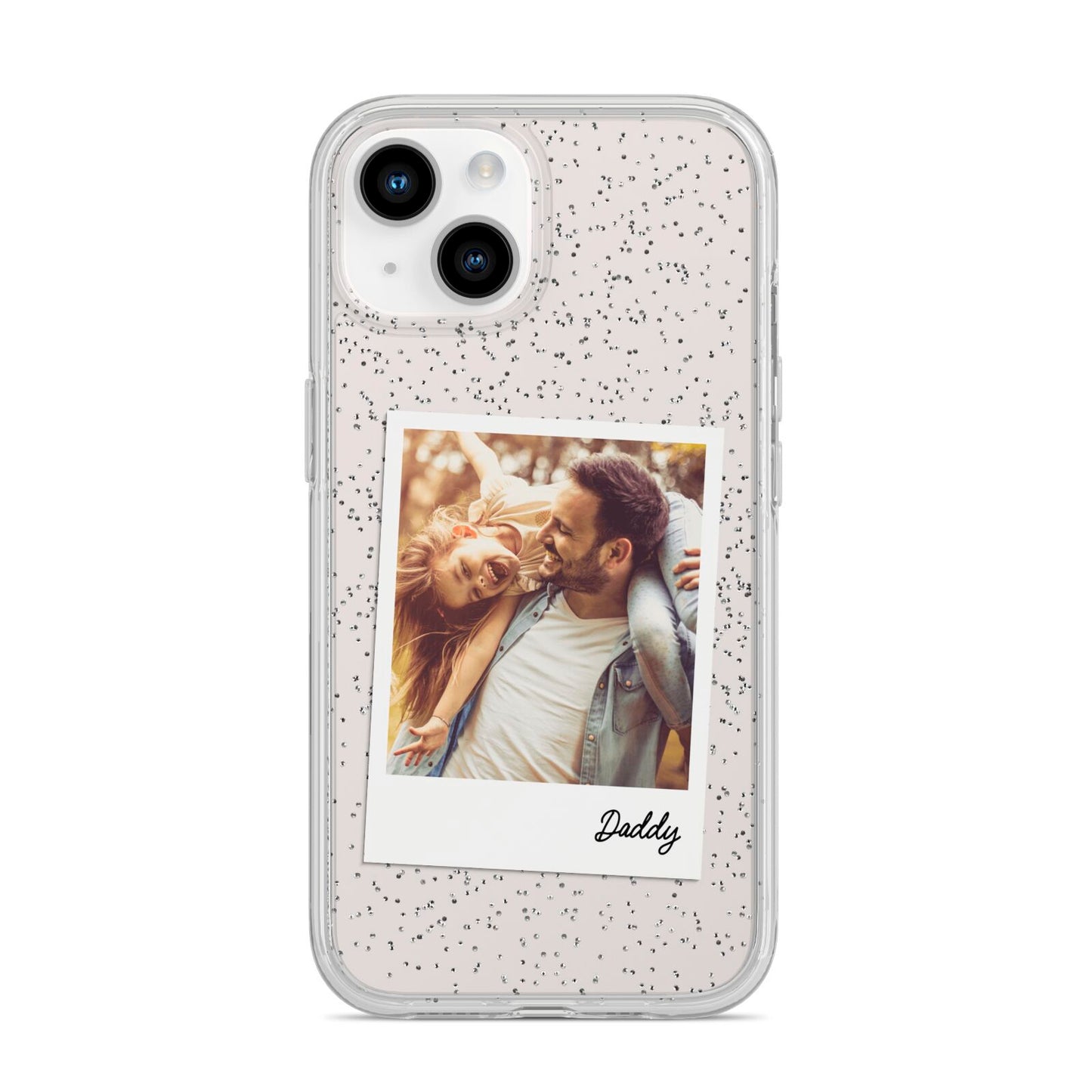 Fathers Day Photo iPhone 14 Glitter Tough Case Starlight