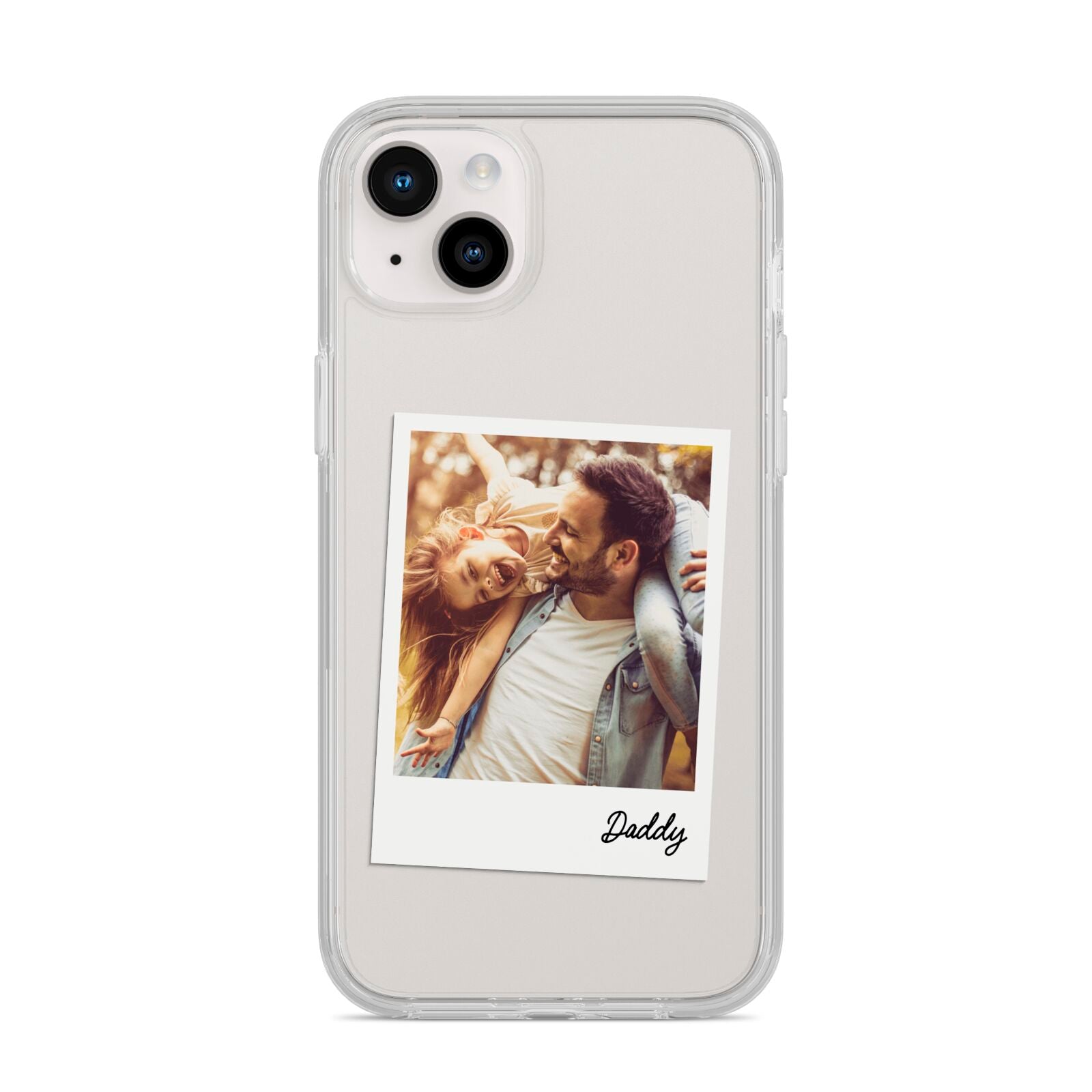 Fathers Day Photo iPhone 14 Plus Clear Tough Case Starlight