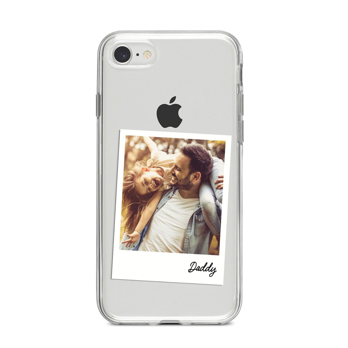 Fathers Day Photo iPhone 8 Bumper Case on Silver iPhone