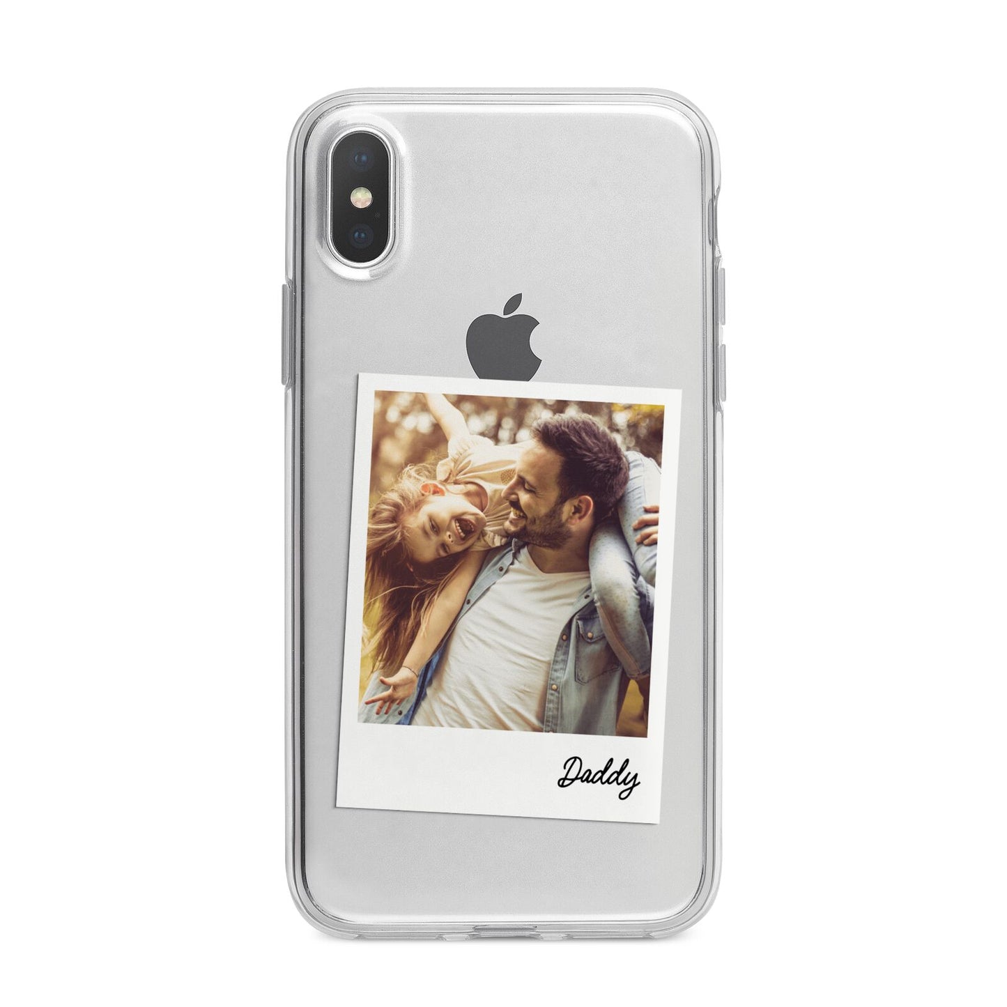 Fathers Day Photo iPhone X Bumper Case on Silver iPhone Alternative Image 1