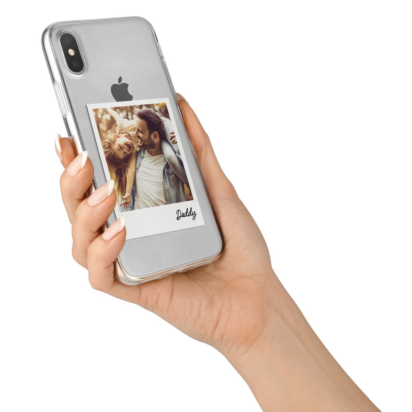 Fathers Day Photo iPhone X Bumper Case on Silver iPhone Alternative Image 2
