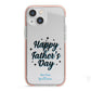 Fathers Day iPhone 13 Mini TPU Impact Case with Pink Edges