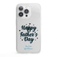 Fathers Day iPhone 13 Pro Clear Bumper Case