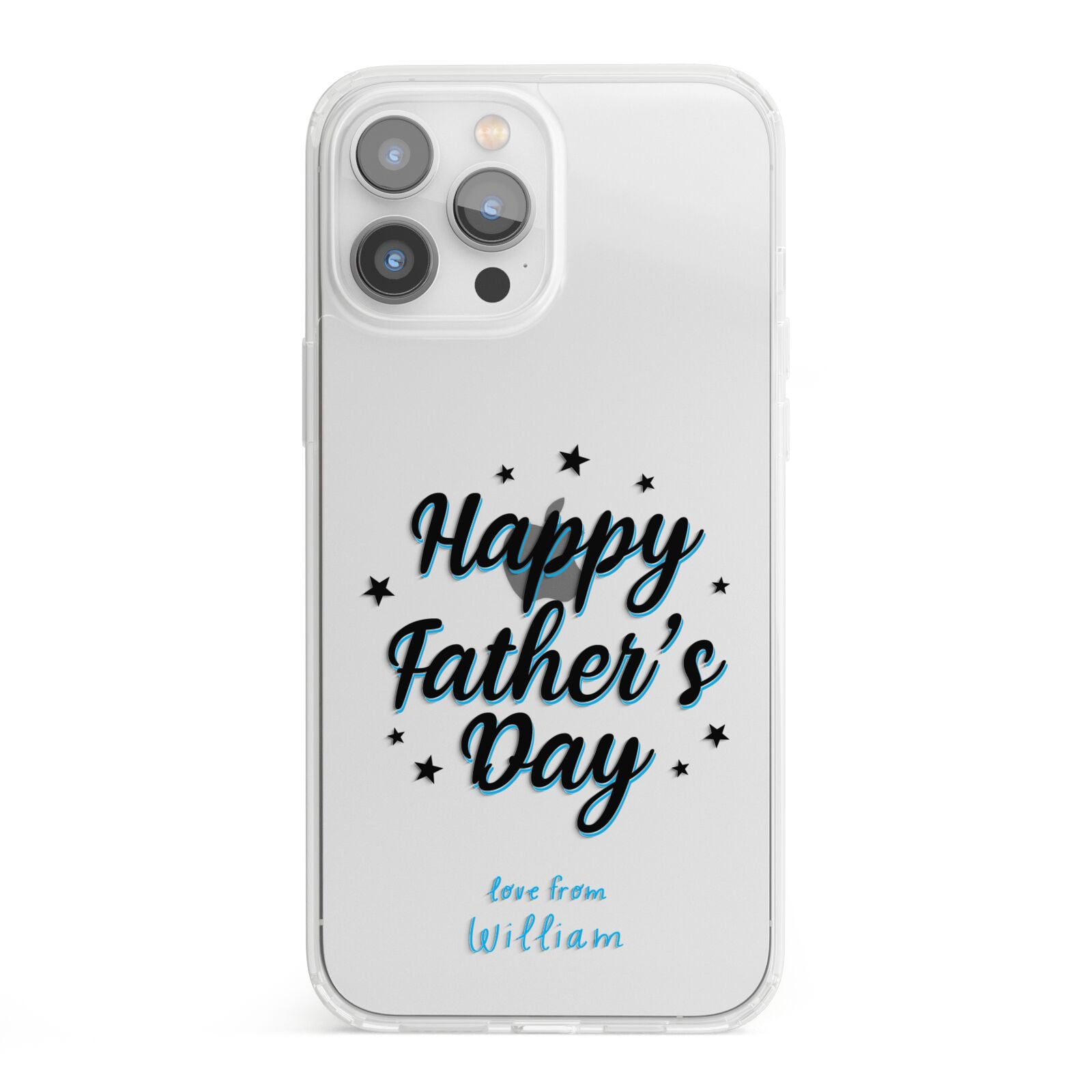 Fathers Day iPhone 13 Pro Max Clear Bumper Case