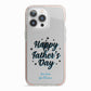Fathers Day iPhone 13 Pro TPU Impact Case with Pink Edges