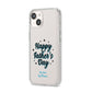 Fathers Day iPhone 14 Clear Tough Case Starlight Angled Image