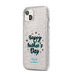 Fathers Day iPhone 14 Plus Glitter Tough Case Starlight Angled Image