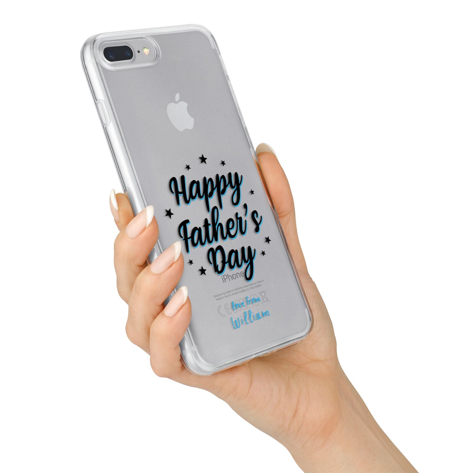 Fathers Day iPhone 7 Plus Bumper Case on Silver iPhone Alternative Image