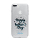 Fathers Day iPhone 7 Plus Bumper Case on Silver iPhone