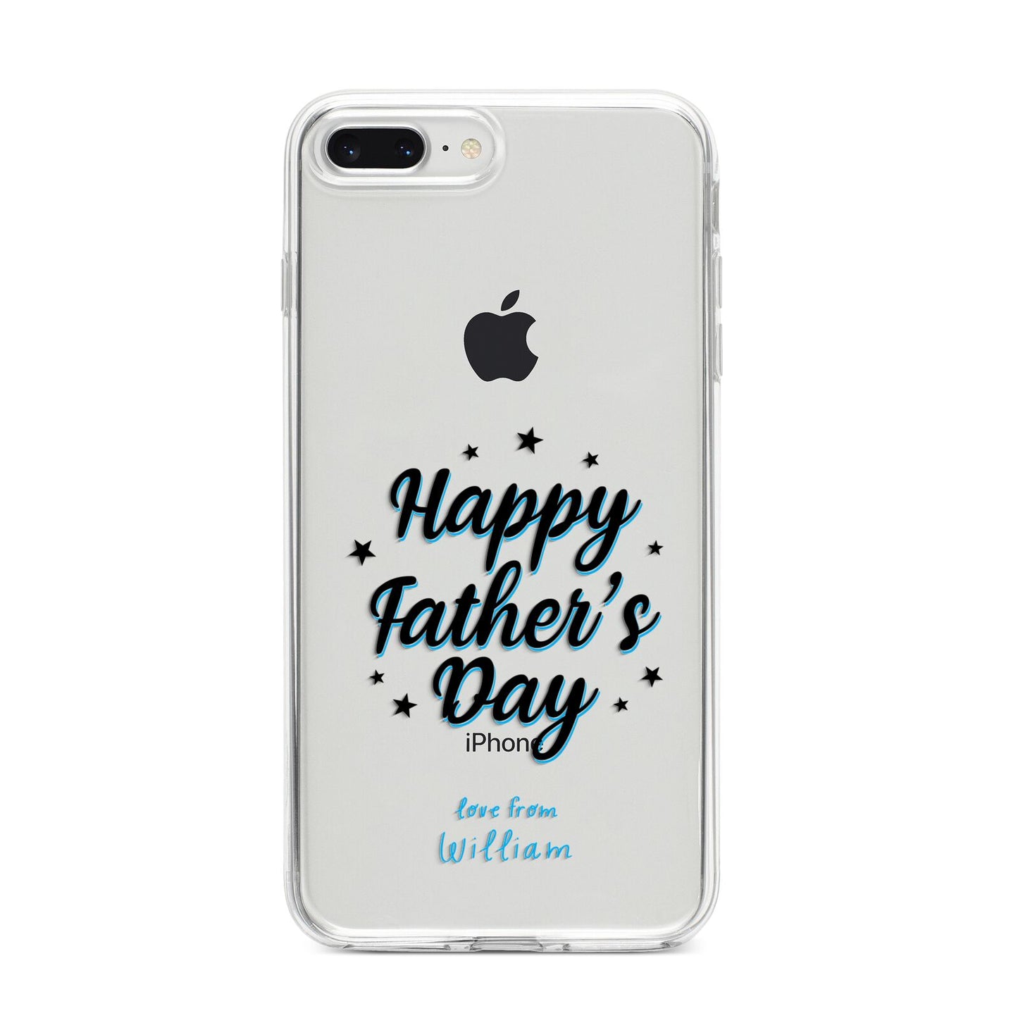 Fathers Day iPhone 8 Plus Bumper Case on Silver iPhone