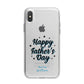 Fathers Day iPhone X Bumper Case on Silver iPhone Alternative Image 1
