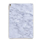 Faux Carrara Marble Print Apple iPad Gold Case