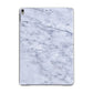 Faux Carrara Marble Print Apple iPad Grey Case