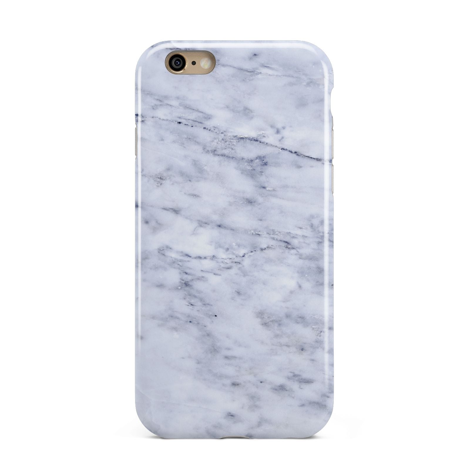 Faux Carrara Marble Print Apple iPhone 6 3D Tough Case