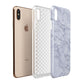 Faux Carrara Marble Print Apple iPhone Xs Max 3D Tough Case Expanded View