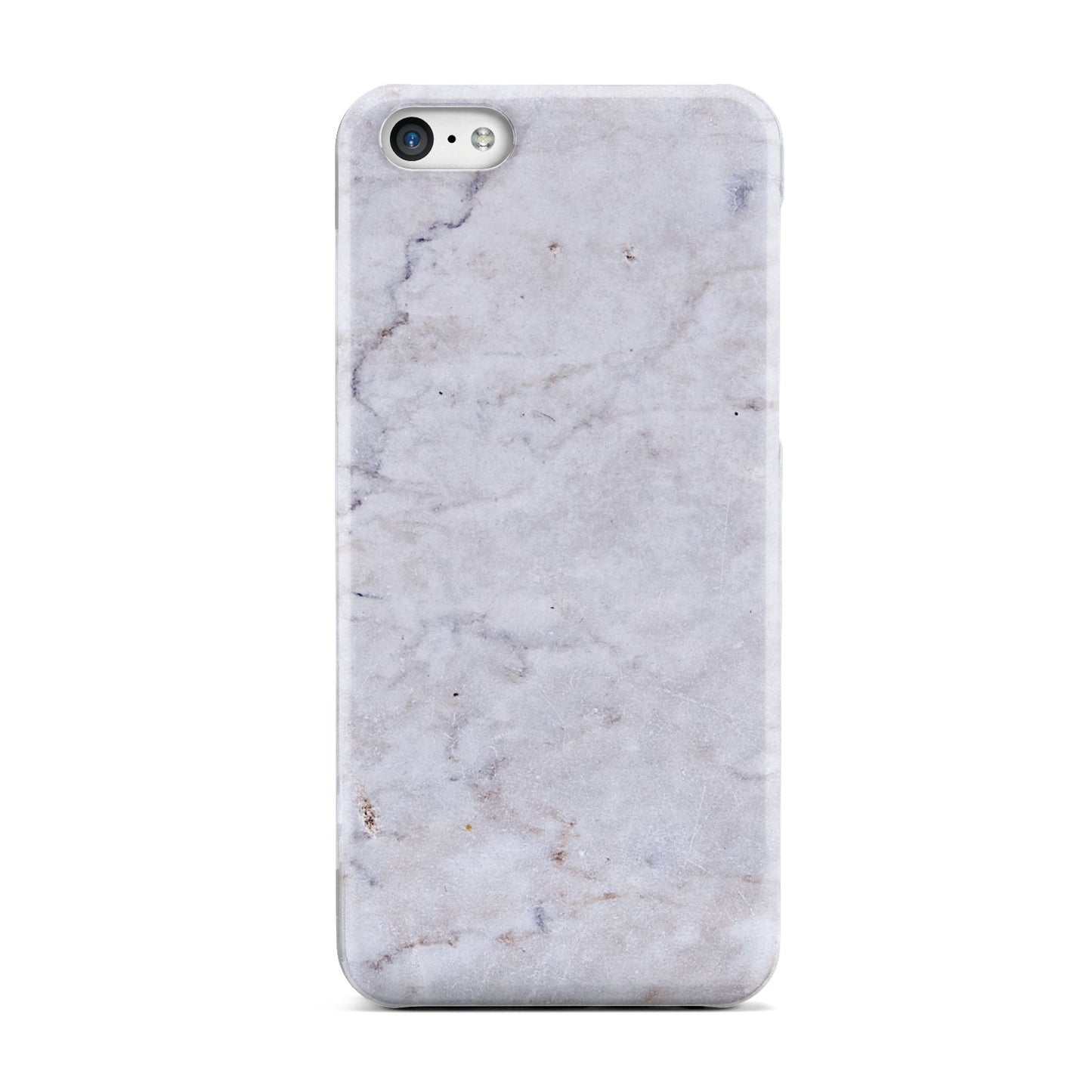 Faux Carrara Marble Print Grey Apple iPhone 5c Case