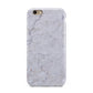 Faux Carrara Marble Print Grey Apple iPhone 6 3D Tough Case