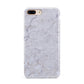 Faux Carrara Marble Print Grey Apple iPhone 7 8 Plus 3D Tough Case