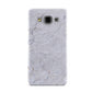 Faux Carrara Marble Print Grey Samsung Galaxy A3 Case
