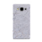 Faux Carrara Marble Print Grey Samsung Galaxy A5 Case