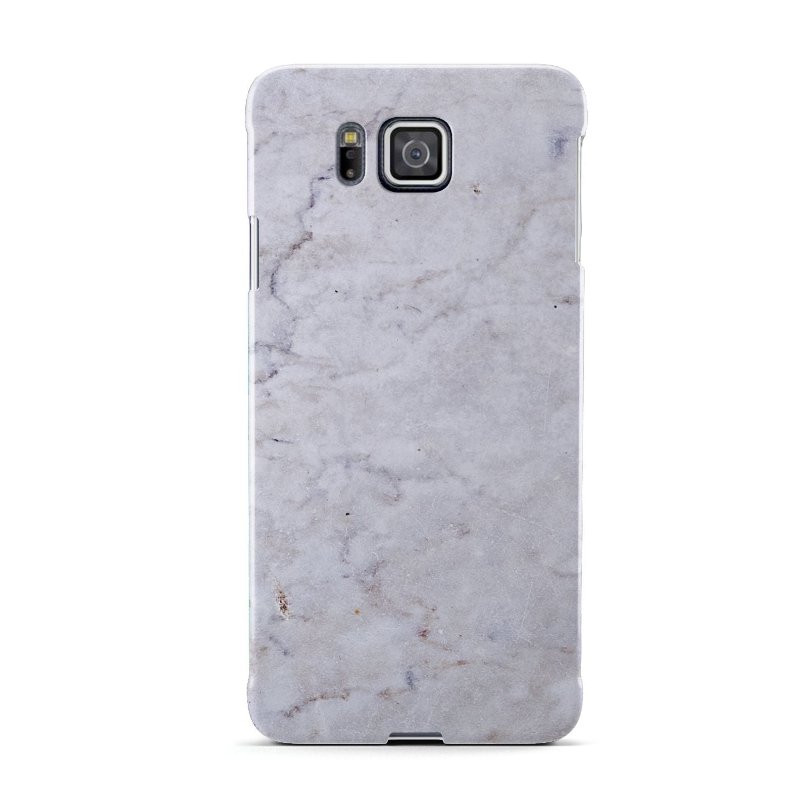 Faux Carrara Marble Print Grey Samsung Galaxy Alpha Case