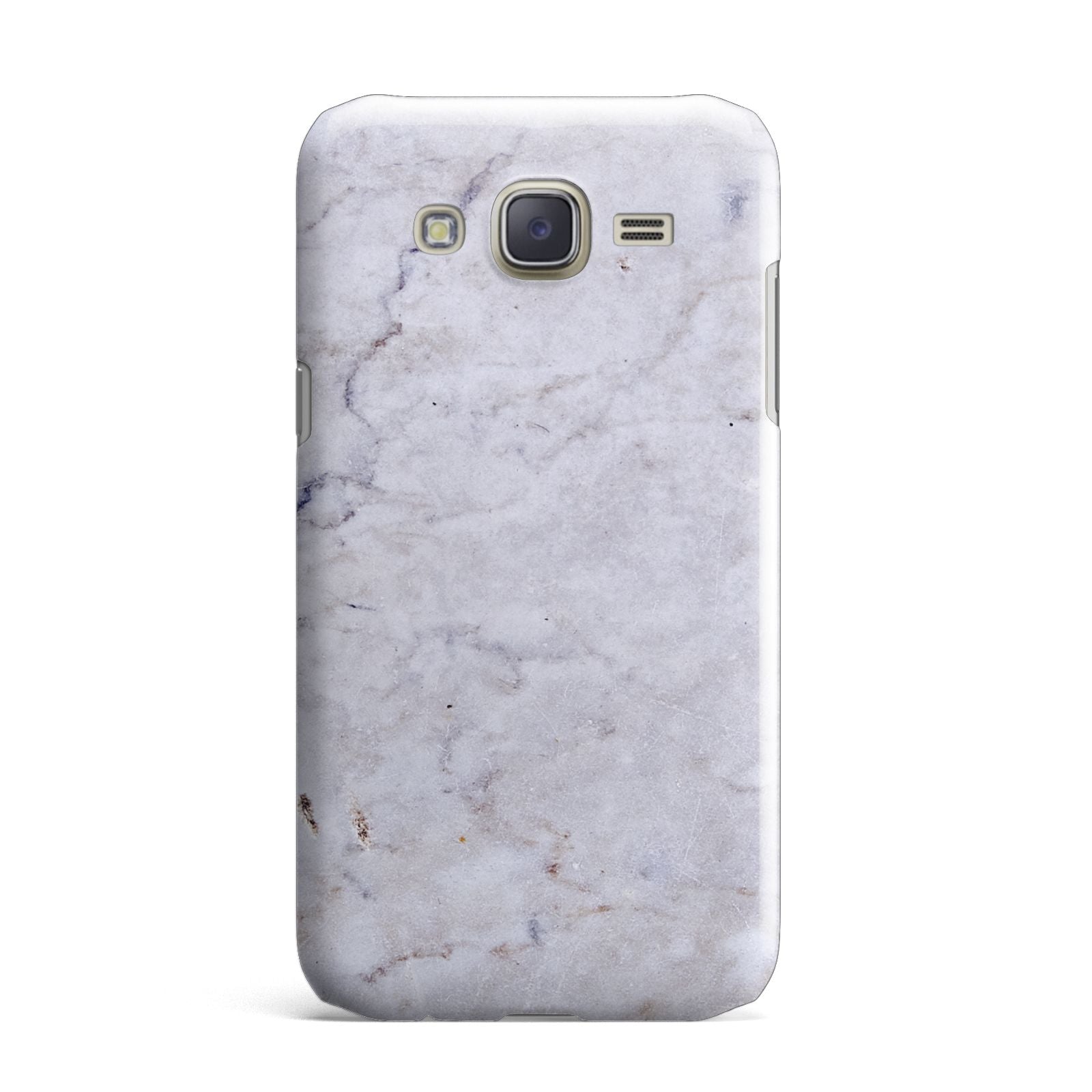 Faux Carrara Marble Print Grey Samsung Galaxy J7 Case
