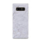 Faux Carrara Marble Print Grey Samsung Galaxy Note 8 Case
