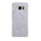 Faux Carrara Marble Print Grey Samsung Galaxy S7 Edge Case