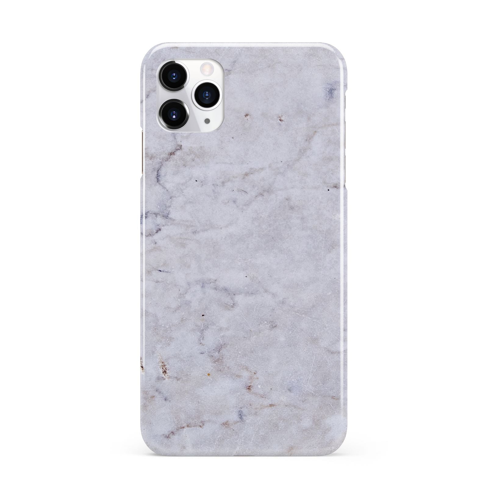 Faux Carrara Marble Print Grey iPhone 11 Pro Max 3D Snap Case