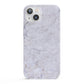 Faux Carrara Marble Print Grey iPhone 13 Full Wrap 3D Snap Case