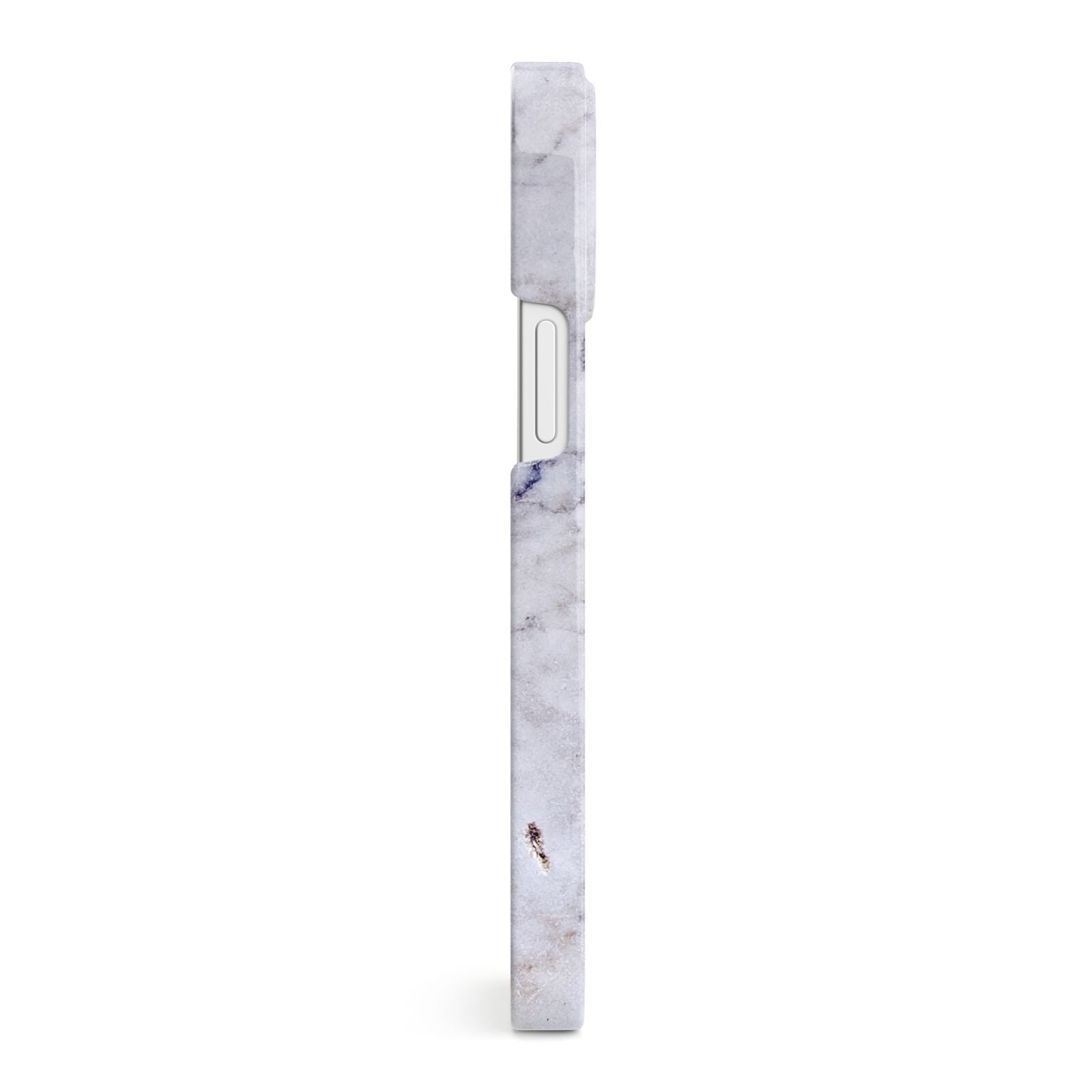 Faux Carrara Marble Print Grey iPhone 13 Mini Side Image 3D Snap Case