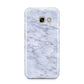 Faux Carrara Marble Print Samsung Galaxy A3 2017 Case on gold phone