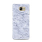 Faux Carrara Marble Print Samsung Galaxy A7 2016 Case on gold phone