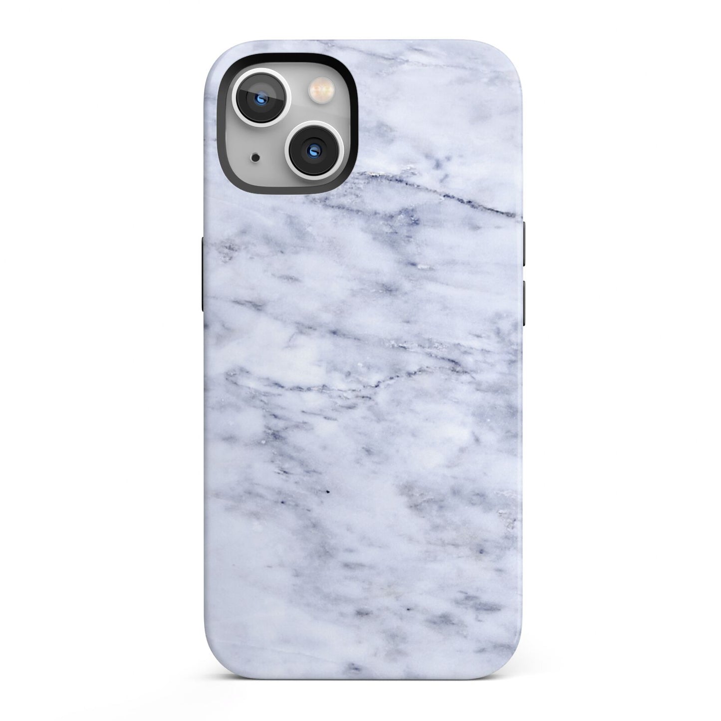 Faux Carrara Marble Print iPhone 13 Full Wrap 3D Tough Case