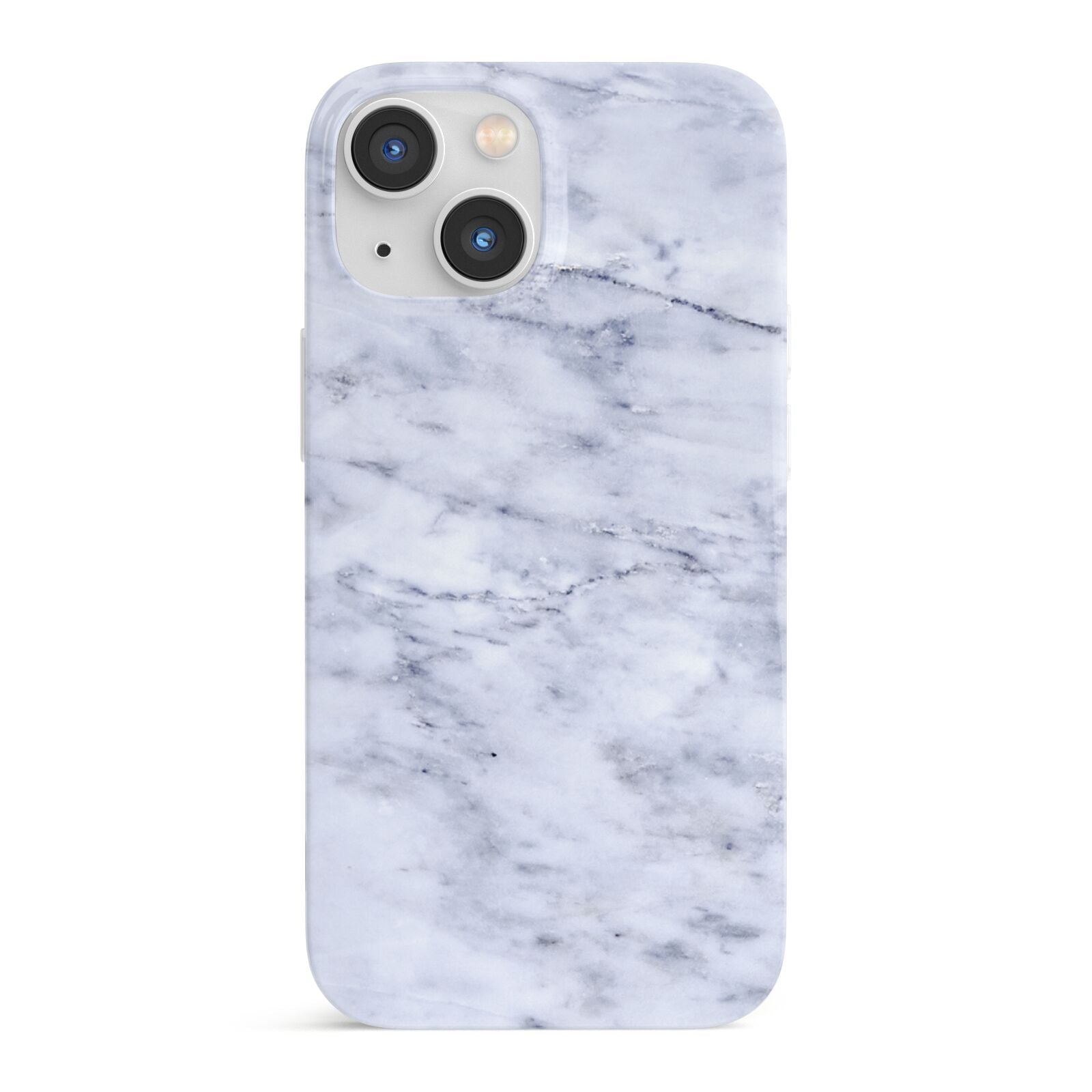 Faux Carrara Marble Print iPhone 13 Mini Full Wrap 3D Snap Case