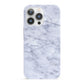 Faux Carrara Marble Print iPhone 13 Pro Full Wrap 3D Snap Case