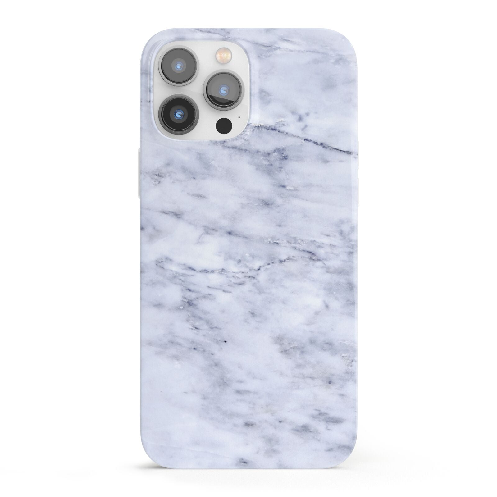 Faux Carrara Marble Print iPhone 13 Pro Max Full Wrap 3D Snap Case