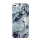 Faux Marble Blue Grey Apple iPhone 5 Case