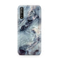 Faux Marble Blue Grey Huawei Enjoy 10s Phone Case