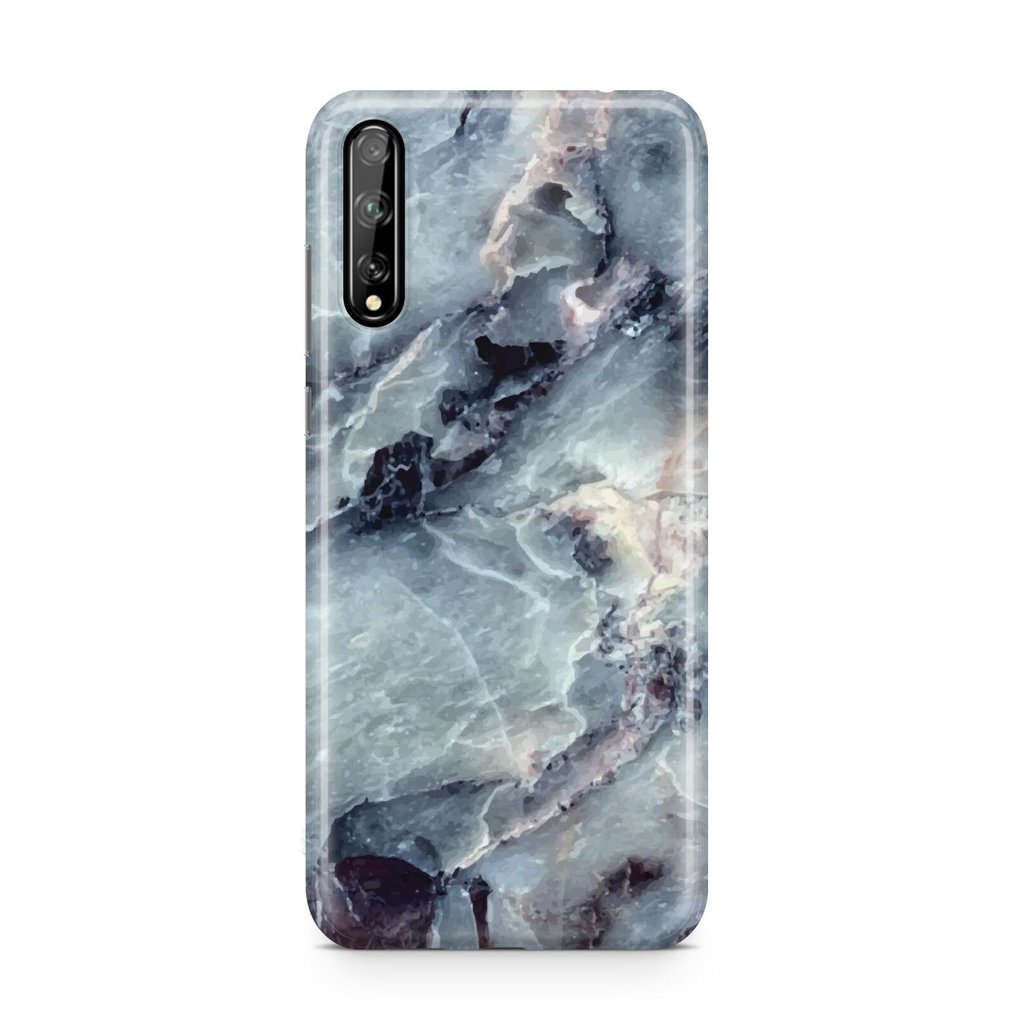 Faux Marble Blue Grey Huawei Enjoy 10s Phone Case