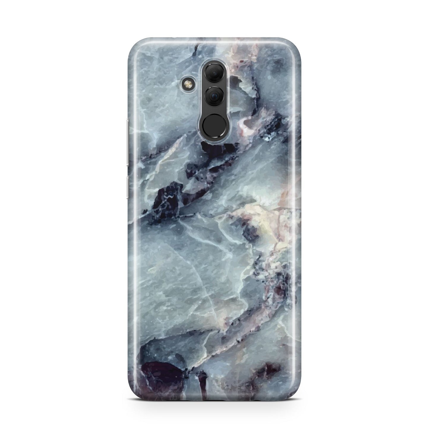 Faux Marble Blue Grey Huawei Mate 20 Lite